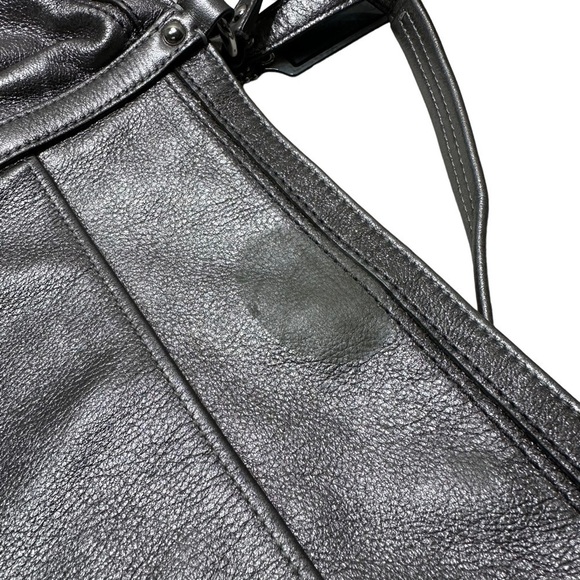 COACH Audrey Cinched North South Metallic Tote - Picture 14 of 16